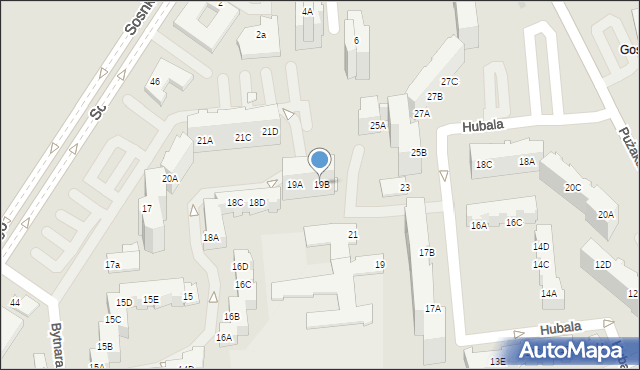 Opole, Bytnara Rudego Jana, 19B, mapa Opola