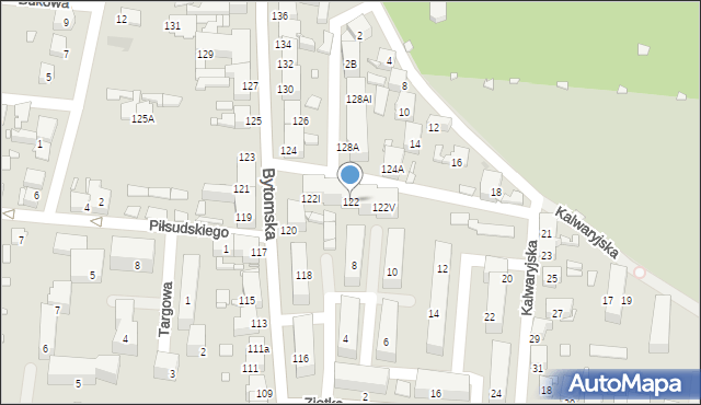 Piekary Śląskie, Bytomska, 122, mapa Piekary Śląskie