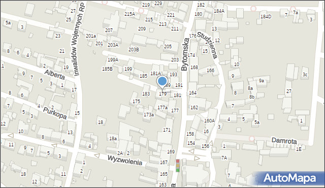 Piekary Śląskie, Bytomska, 179, mapa Piekary Śląskie