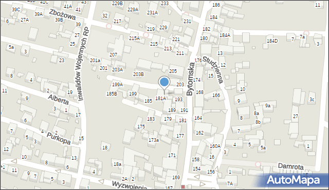 Piekary Śląskie, Bytomska, 197, mapa Piekary Śląskie