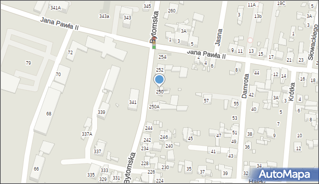 Piekary Śląskie, Bytomska, 250, mapa Piekary Śląskie