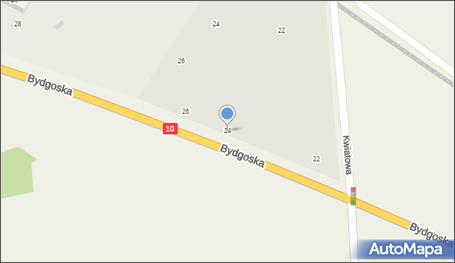 Płońsk, Bydgoska, 24, mapa Płońsk