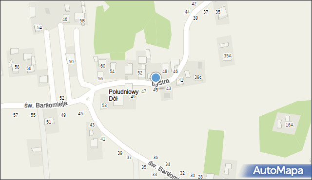 Poręba Spytkowska, Bystra, 45, mapa Poręba Spytkowska