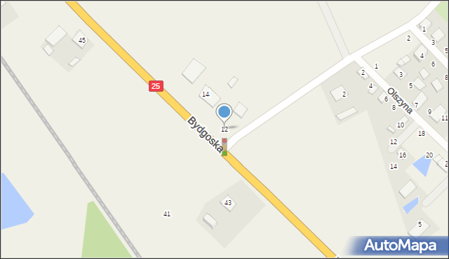 Prądocin, Bydgoska, 12, mapa Prądocin