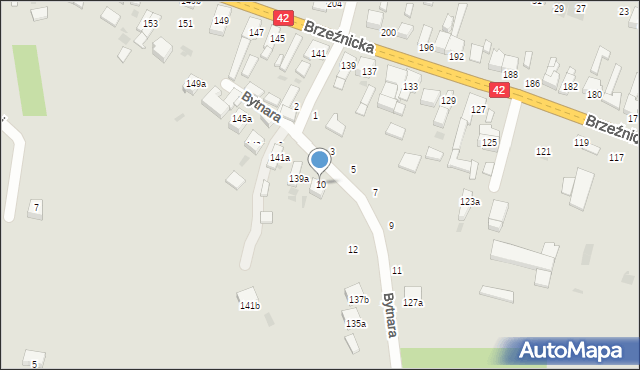 Radomsko, Bytnara-Rudego Jana, 10, mapa Radomsko