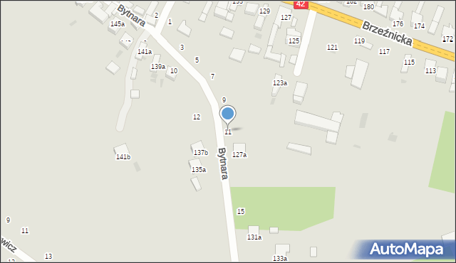 Radomsko, Bytnara-Rudego Jana, 11, mapa Radomsko
