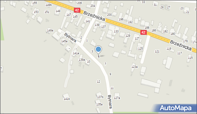 Radomsko, Bytnara-Rudego Jana, 5, mapa Radomsko