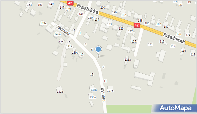 Radomsko, Bytnara-Rudego Jana, 7, mapa Radomsko