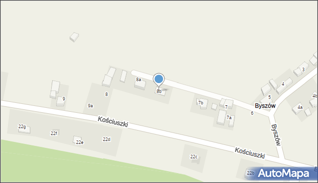 Roztocznik, Byszów, 8b, mapa Roztocznik