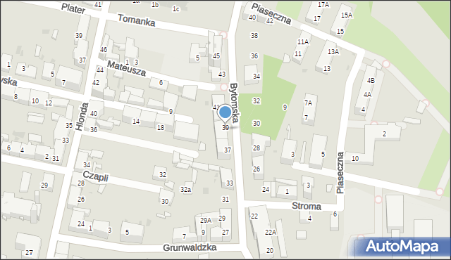 Ruda Śląska, Bytomska, 39, mapa Rudy Śląskiej