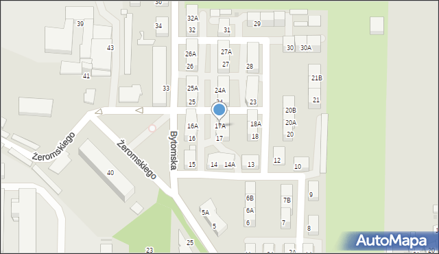 Siemianowice Śląskie, Bytomska, 17A, mapa Siemianowice Śląskie