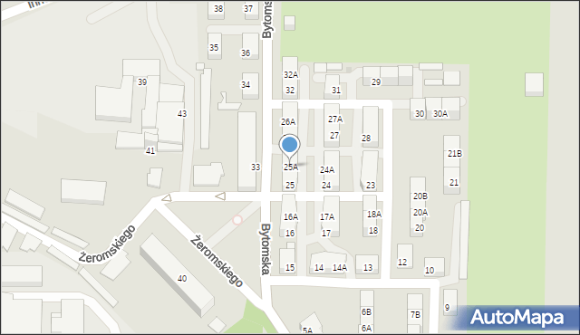 Siemianowice Śląskie, Bytomska, 25A, mapa Siemianowice Śląskie