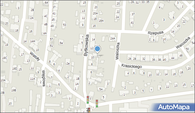 Siemianowice Śląskie, Bytkowska, 10A, mapa Siemianowice Śląskie