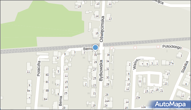 Siemianowice Śląskie, Bytkowska, 31, mapa Siemianowice Śląskie