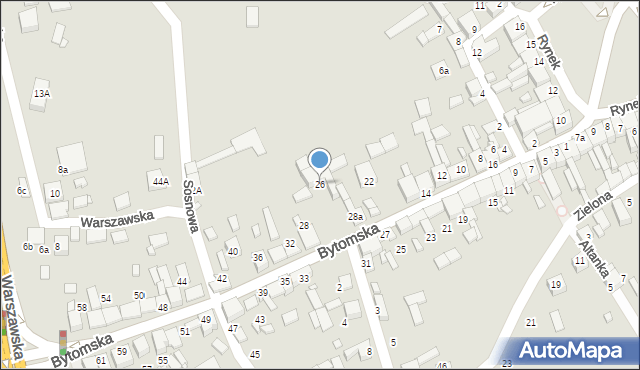 Siewierz, Bytomska, 26, mapa Siewierz