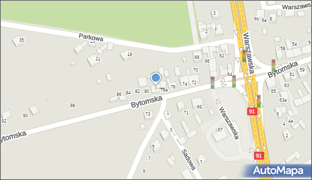 Siewierz, Bytomska, 78, mapa Siewierz