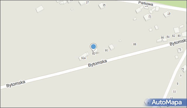 Siewierz, Bytomska, 92, mapa Siewierz