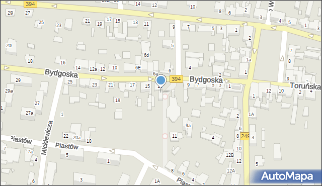 Solec Kujawski, Bydgoska, 13A, mapa Solec Kujawski