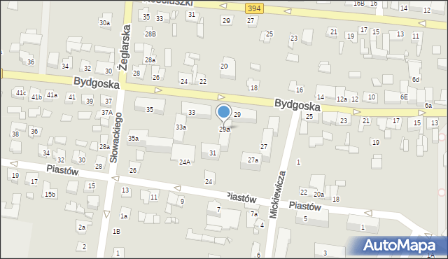 Solec Kujawski, Bydgoska, 29a, mapa Solec Kujawski