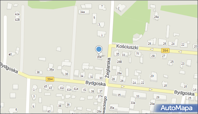 Solec Kujawski, Bydgoska, 30a, mapa Solec Kujawski