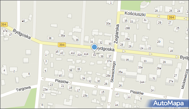 Solec Kujawski, Bydgoska, 41, mapa Solec Kujawski