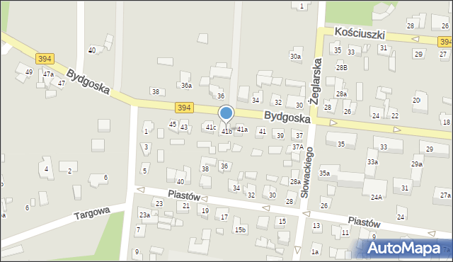 Solec Kujawski, Bydgoska, 41b, mapa Solec Kujawski