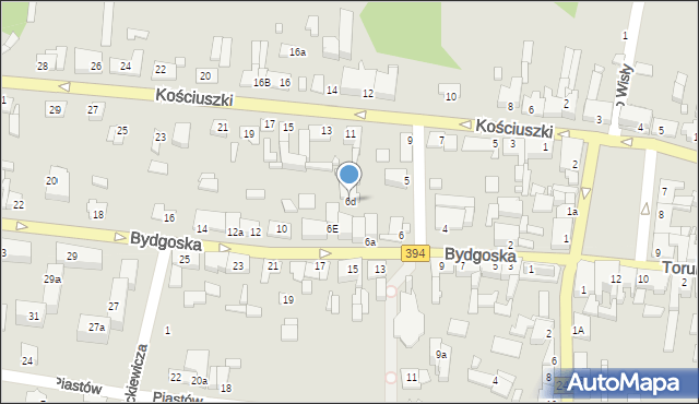 Solec Kujawski, Bydgoska, 6d, mapa Solec Kujawski