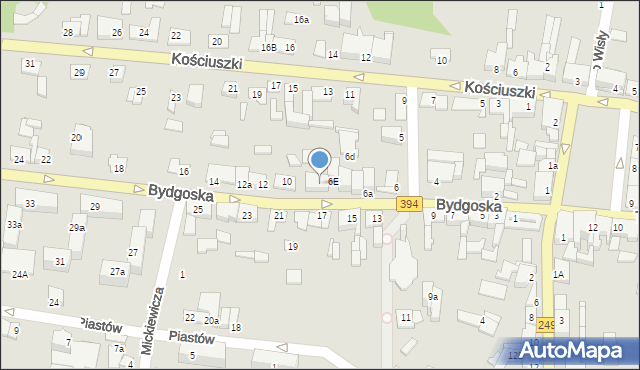 Solec Kujawski, Bydgoska, 8, mapa Solec Kujawski