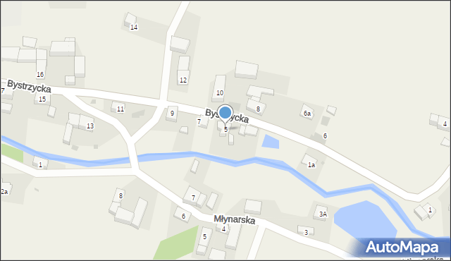 Stara Bystrzyca, Bystrzycka, 5, mapa Stara Bystrzyca