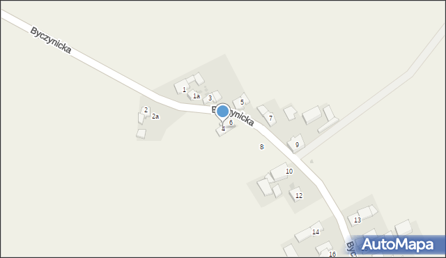 Steblów, Byczynicka, 4, mapa Steblów