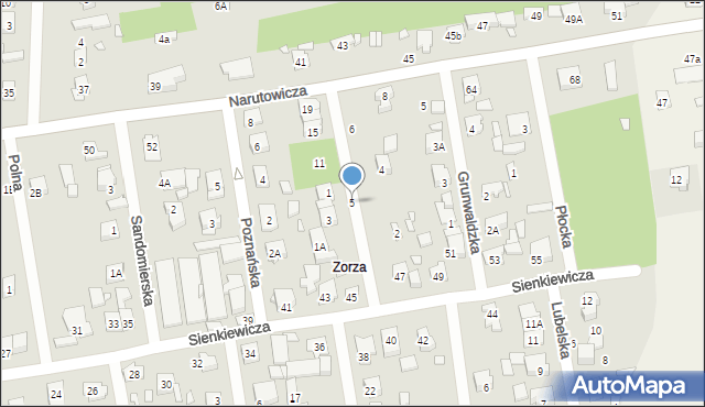 Sulejówek, Bydgoska, 5, mapa Sulejówek