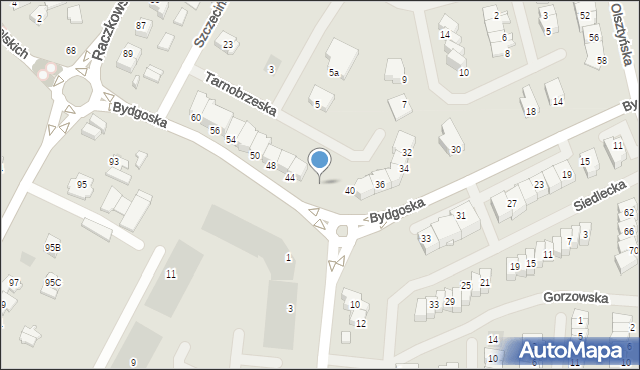 Suwałki, Bydgoska, 42, mapa Suwałk