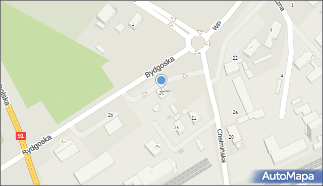 Świecie, Bydgoska, 2C, mapa Świecie