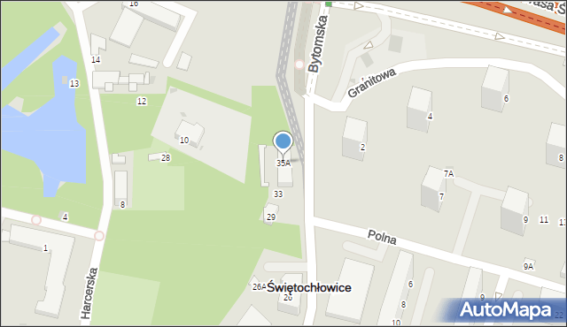 Świętochłowice, Bytomska, 35A, mapa Świętochłowice