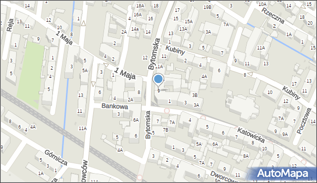 Świętochłowice, Bytomska, 9, mapa Świętochłowice