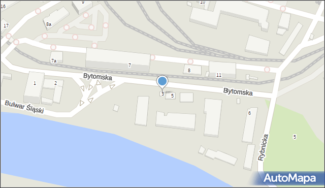 Szczecin, Bytomska, 3, mapa Szczecina