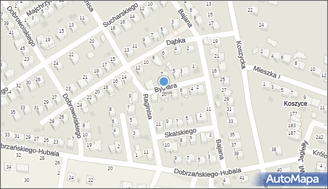 Tarnów, Bytnara-Rudego Jana, 10, mapa Tarnów