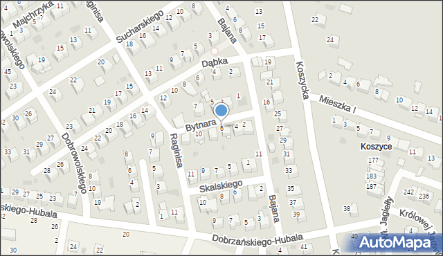 Tarnów, Bytnara-Rudego Jana, 6, mapa Tarnów