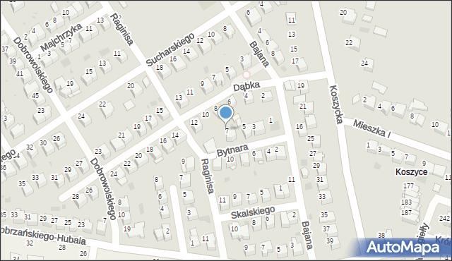 Tarnów, Bytnara-Rudego Jana, 7, mapa Tarnów