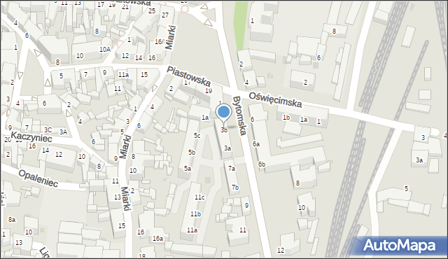 Tarnowskie Góry, Bytomska, 3b, mapa Tarnowskie Góry