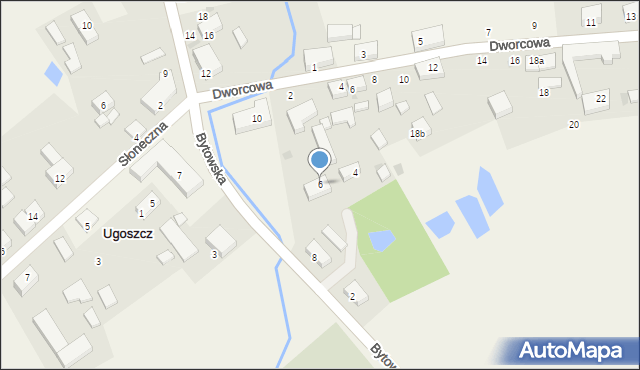 Ugoszcz, Bytowska, 6, mapa Ugoszcz