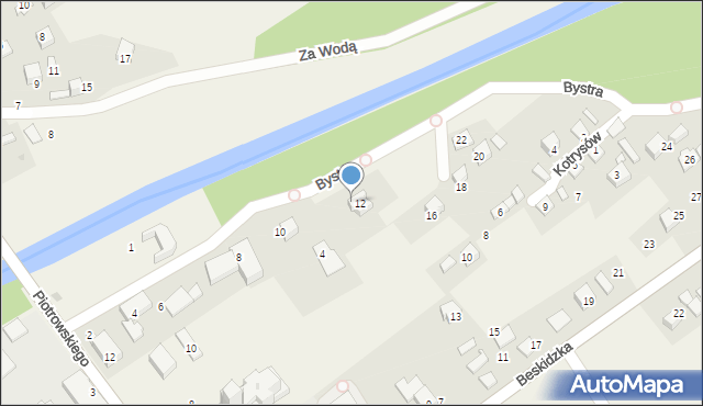 Ujsoły, Bystra, 14, mapa Ujsoły