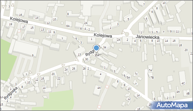 Wągrowiec, Bydgoska, 30A, mapa Wągrowiec