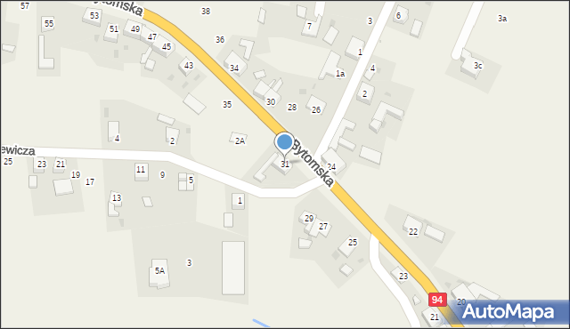 Wieszowa, Bytomska, 31, mapa Wieszowa