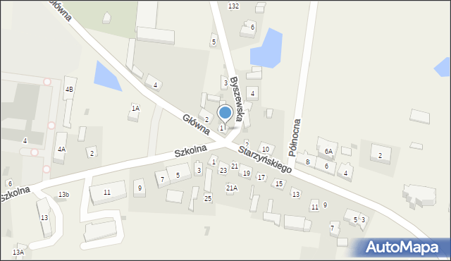 Witonia, Byszewska, 1A, mapa Witonia