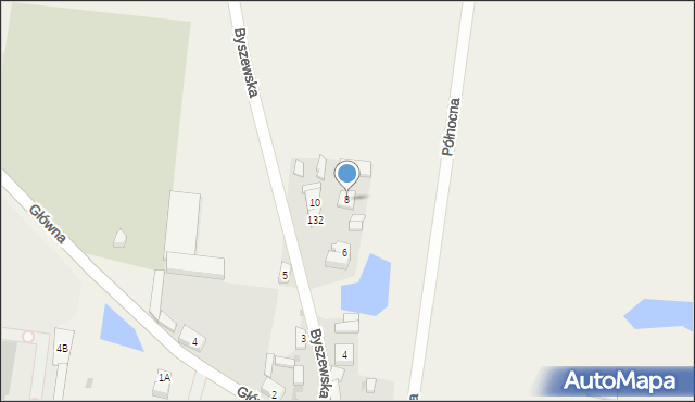 Witonia, Byszewska, 8, mapa Witonia