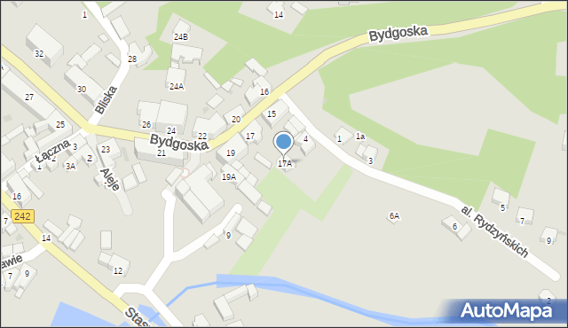 Wyrzysk, Bydgoska, 17A, mapa Wyrzysk