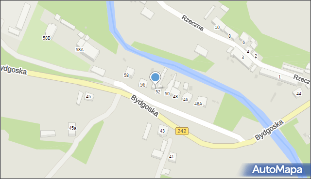 Wyrzysk, Bydgoska, 54, mapa Wyrzysk