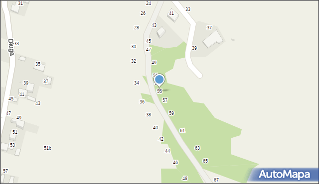 Będkowice, Bzowskich, 55, mapa Będkowice