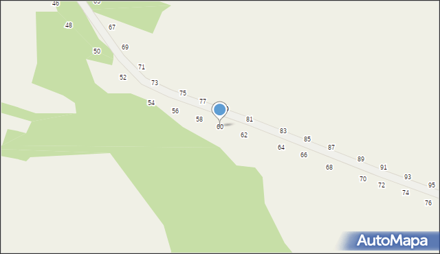 Będkowice, Bzowskich, 60, mapa Będkowice